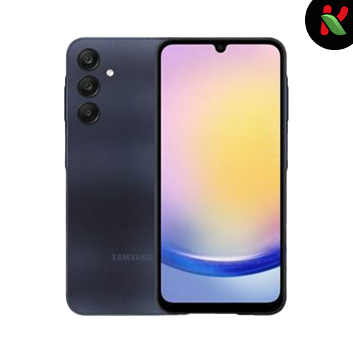 Samsung Galaxy A25 - 5G smartphone - double SIM - RAM 6 Go / Mémoire interne 128 Go - microSD slot - écran OEL - 6.5" - 2340 x 1080 pixels (120 Hz) - 3 x caméras arrière 50 MP, 8 MP, 2 MP - front camera 13 MP - bleu-noir